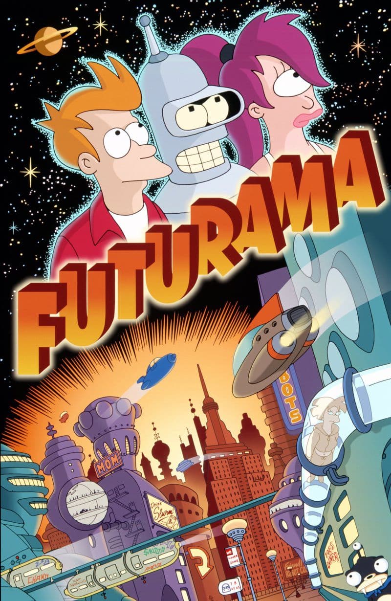 Футурама / Futurama [1 сезон: 13 серий из 13] / (1999/WEBRip-HEVC) 1080p / 2x2